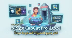 تحميل CapCut Pro مهكرة (Mod APK) آخر إصدار 2026: افتح جميع المميزات المدفوعة مجاناً!