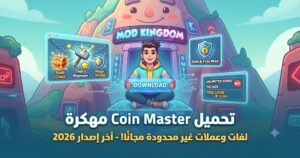 تحميل Coin Master مهكرة (Mod APK) آخر إصدار 2026: لفات وعملات غير محدودة مجاناً!