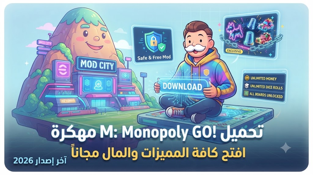 تحميل Monopoly GO! مهكرة Mod APK (آخر إصدار 2026): احصل على نقود ونرد غير محدود مجاناً!