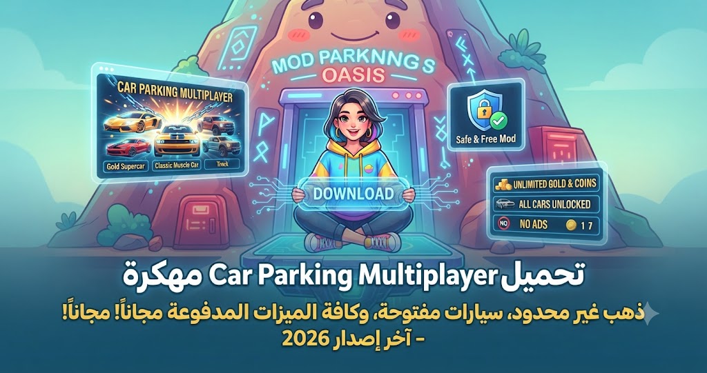 تحميل Car Parking Multiplayer مهكرة (Mod APK) آخر إصدار 2026: ذهب غير محدود، سيارات مفتوحة، وكافة الميزات المدفوعة مجاناً!