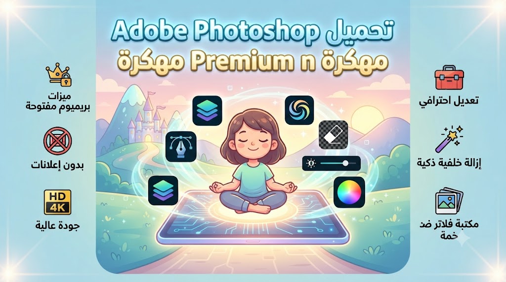 تحميل Adobe Photoshop Express Premium مهكرة (Mod APK) آخر إصدار 2026: احصل على النسخة المدفوعة مجاناً وبدون إعلانات!