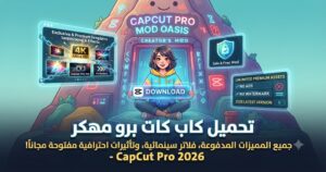 تحميل كاب كات برو مهكر (CapCut Pro Mod APK) آخر إصدار 2026: جميع الفلاتر والميزات المدفوعة مفتوحة مجاناً!