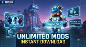 تحميل ماين كرافت مود Minecraft Mod APK (آخر إصدار 2026): افتح جميع المميزات والجلود مجاناً!